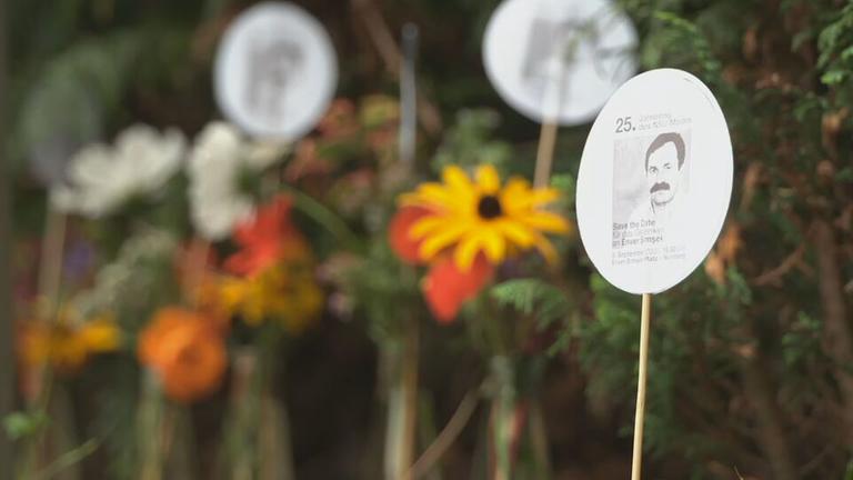 Gedenken am 25. Jahrestag der Ermordnung von Enver Simsek durch den NSU