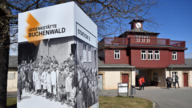 Thüringen, Weimar: Befreiungsgedenken im ehemaligen Konzentrationslager Buchenwald im April 2022.