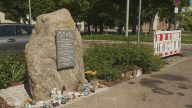 Gedenkstein für die Opfer des Anschlags in Magdeburg