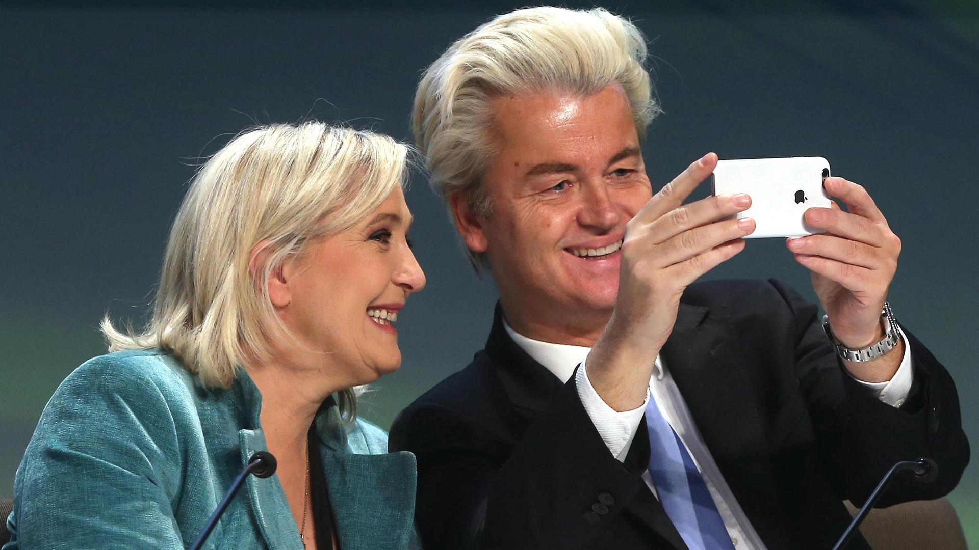 Geert Wilder und Marine le Pen, Archivbild