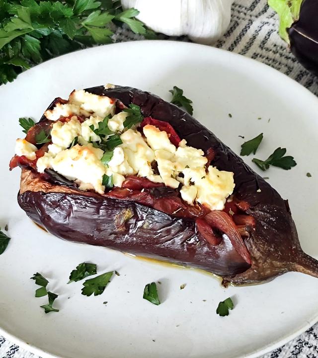 „Imam Baildi“ – gefüllte Auberginen