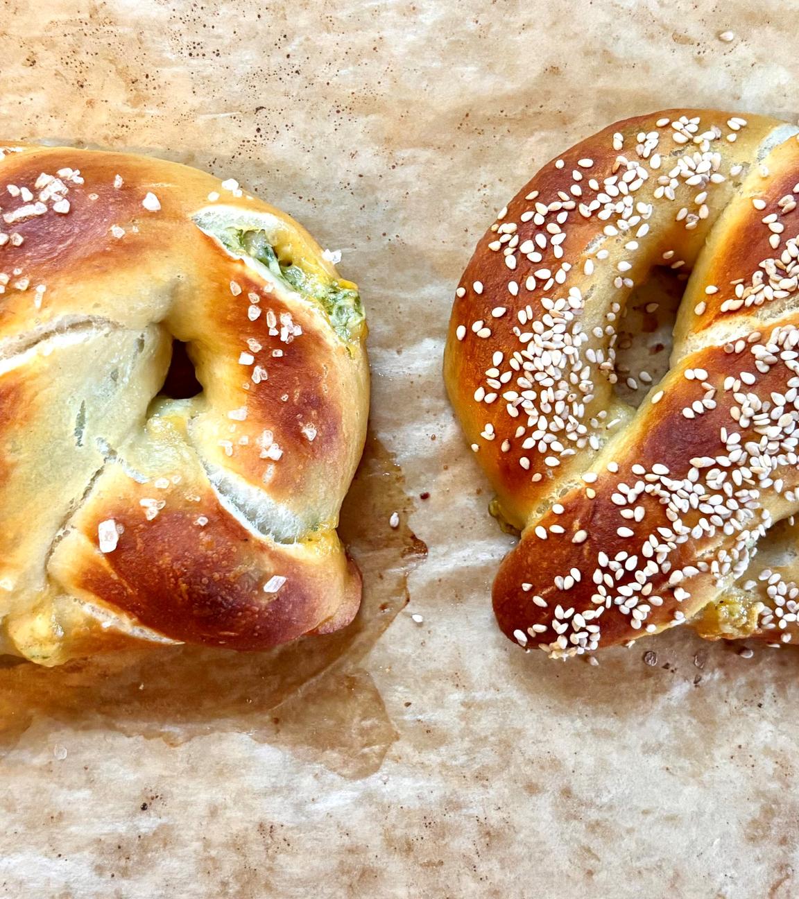 Gefüllte Brezel