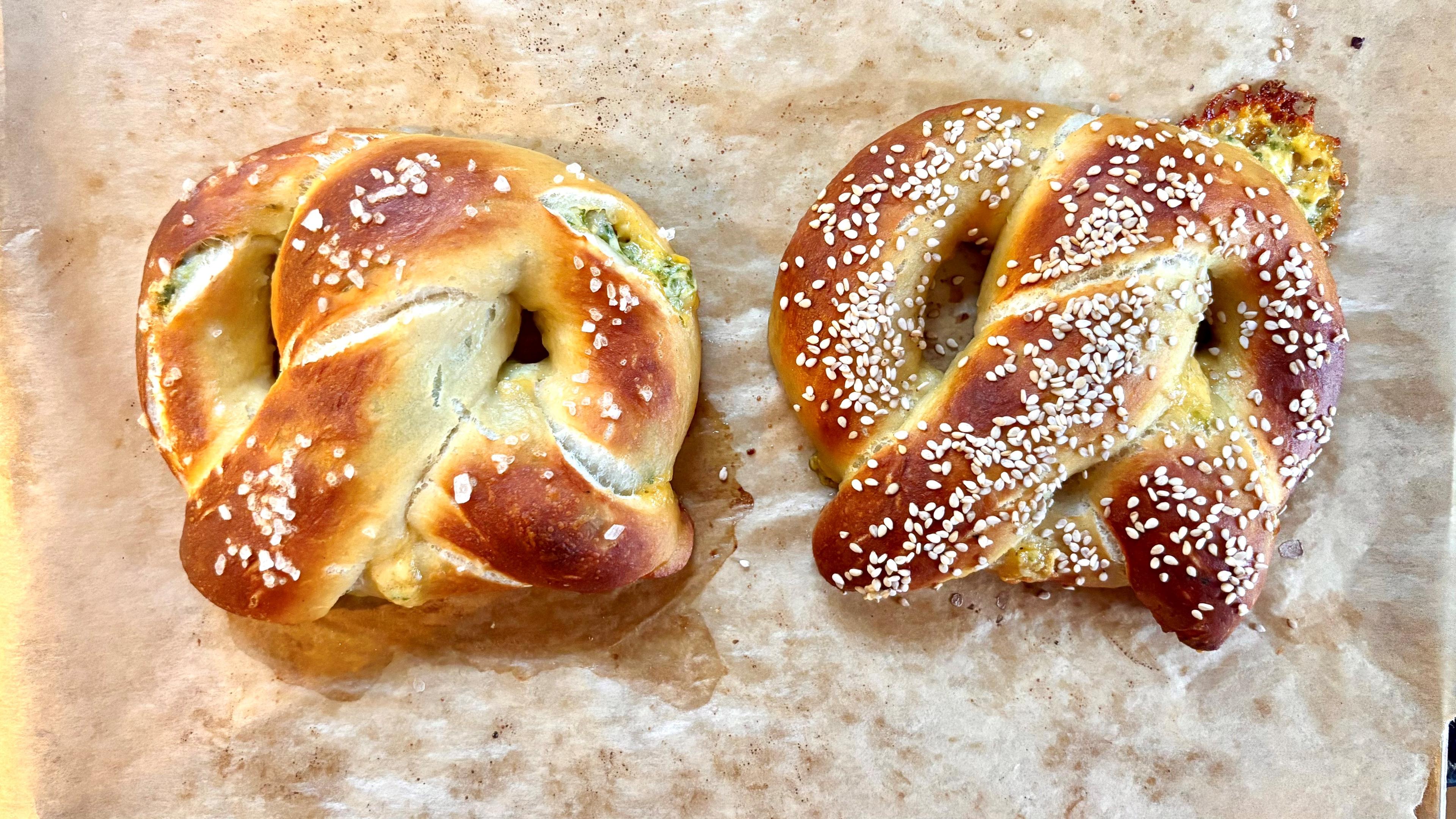 Gefüllte Brezel