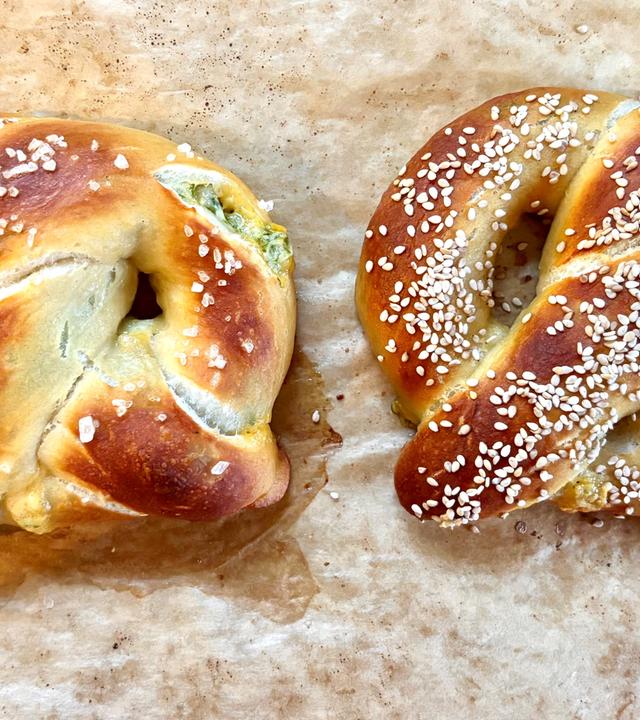 Gefüllte Brezel