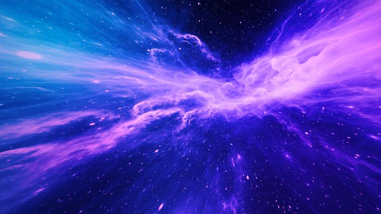 Eine Wolke aus gasförmiger Materie