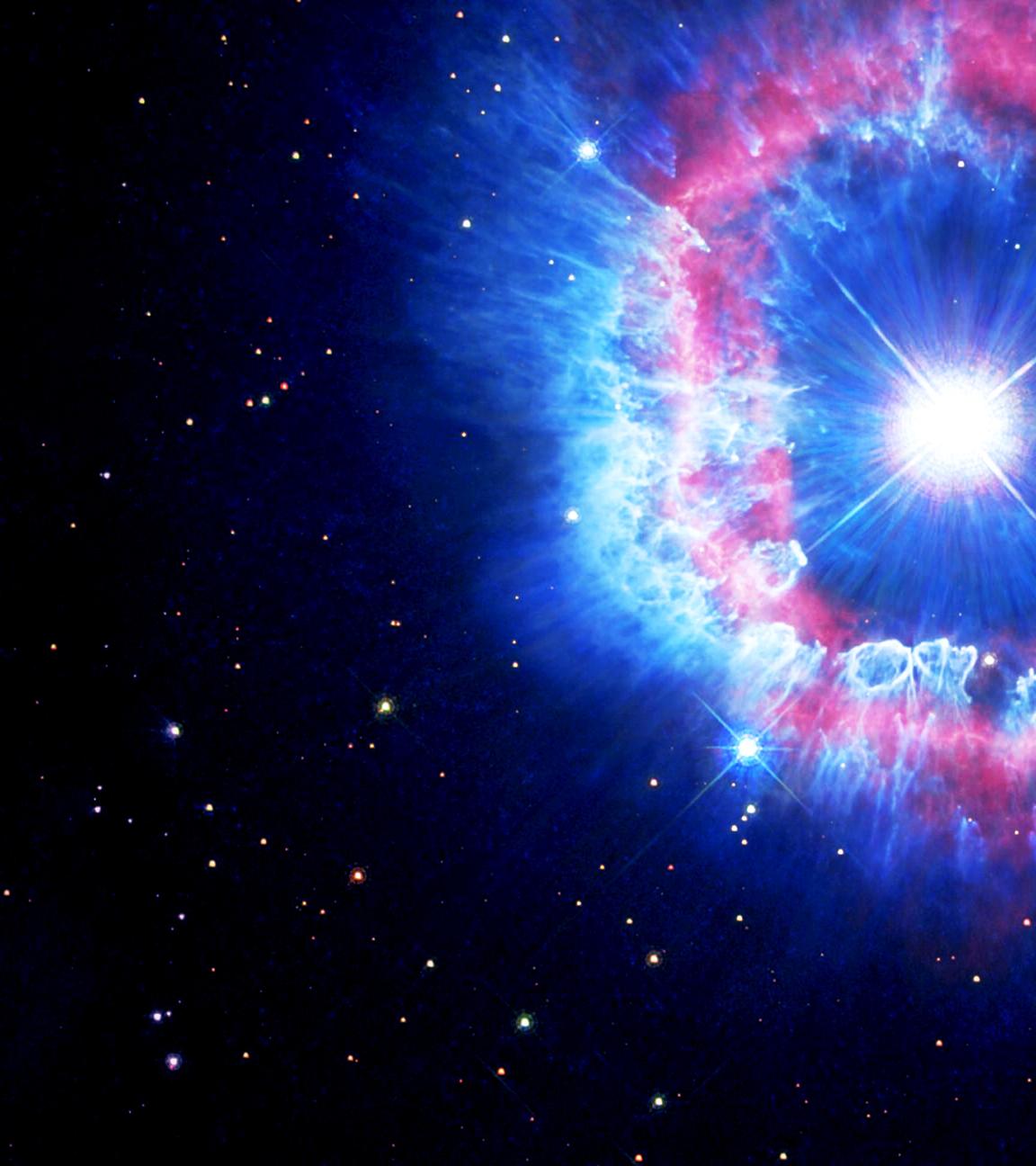  Darstellung einer Supernova im Weltall