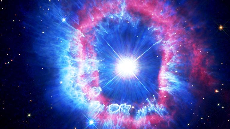  Darstellung einer Supernova im Weltall