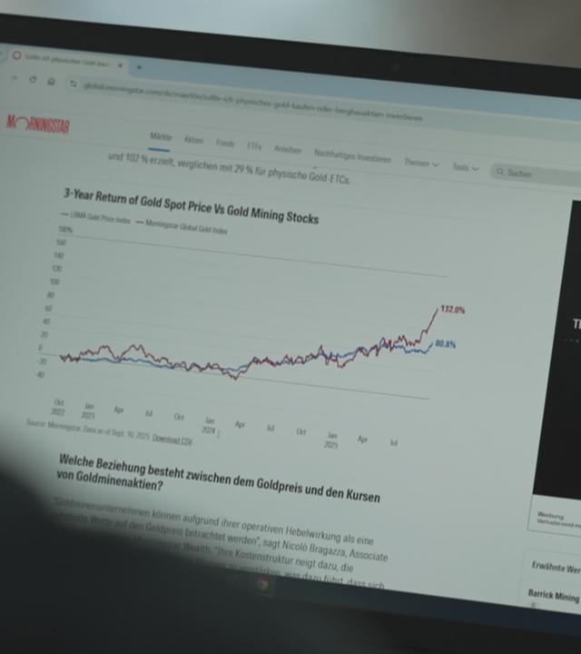 ETF-Kurse am Bildschirm