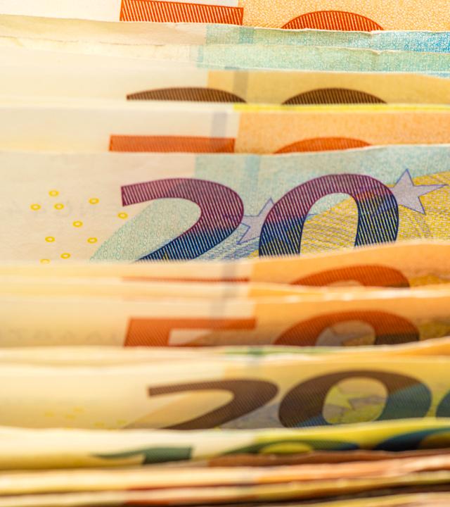 Verschiedene Euro-Scheine 