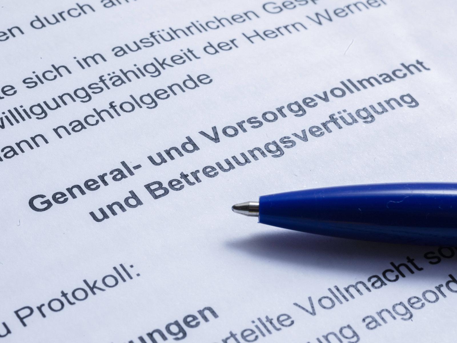 Zentrales Vorsorgeregister: Dokumente für den Notfall
