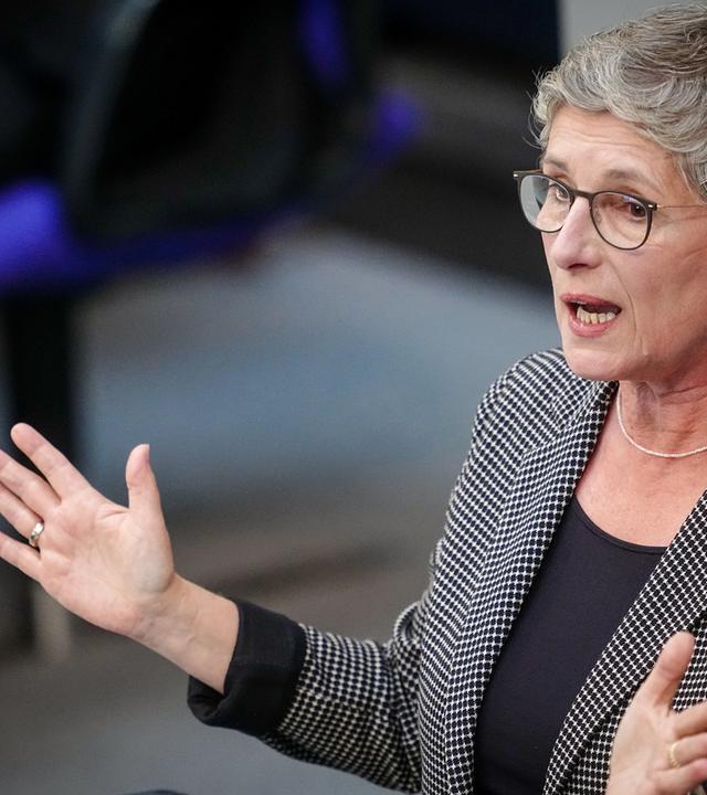 Britta Haßelmann  bei der Generaldebatte im Bundestag am 07.09.2022 in Berlin