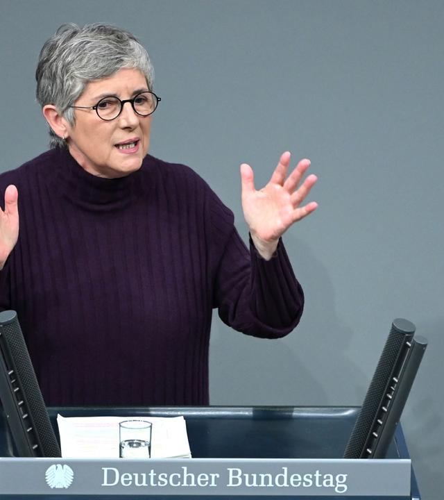Britta Haßelmann bei der Generaldebatte im Bundestag am 26.11.2025 in Berlin