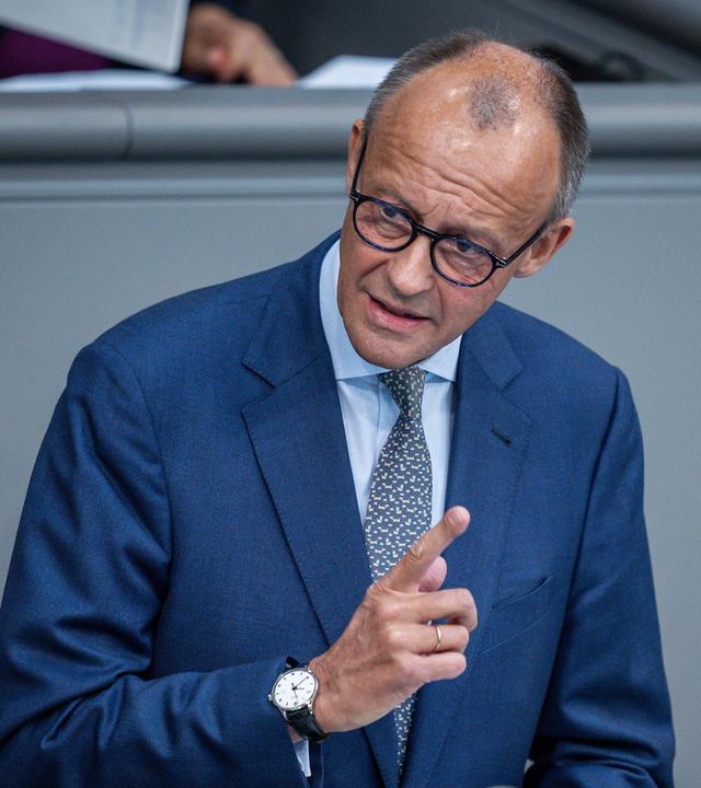 Friedrich Merz bei der Generaldebatte im Bundestag am 07.09.2022 in Berlin