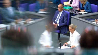 Bundessprecherin der AfD und Co-Vorsitzende der AfD-Fraktion im Deutschen Bundestag während der Sitzung zum Haushalt