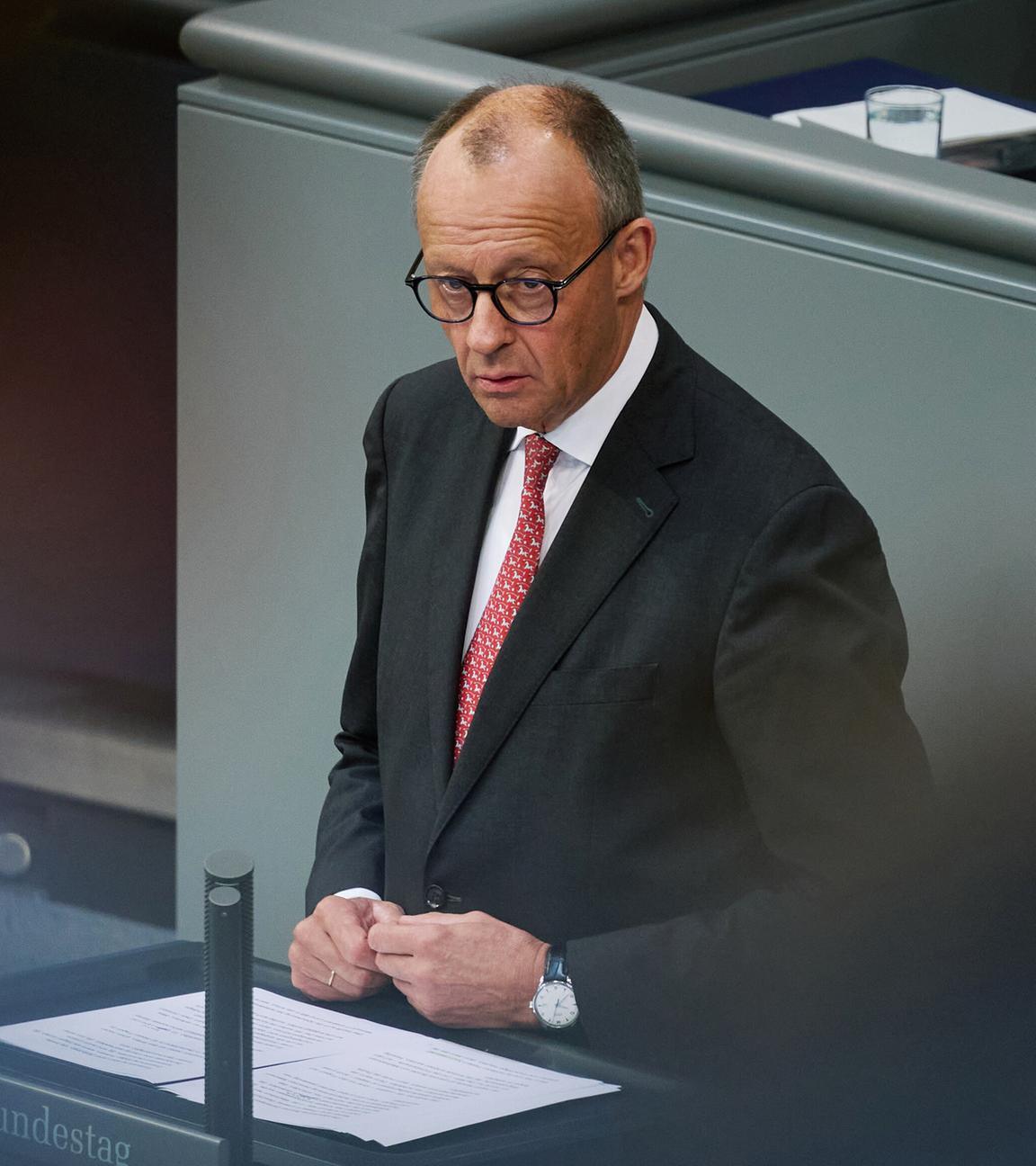 Generaldebatte im Bundestag - Friedrich Merz, aufgenommen am 17.09.2025