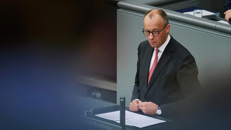 Generaldebatte im Bundestag - Friedrich Merz, aufgenommen am 17.09.2025