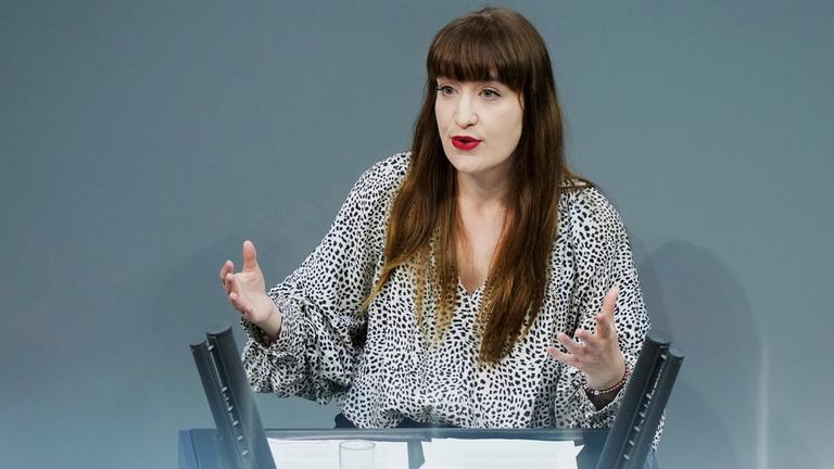 Generaldebatte im Bundestag - Heidi Reichinnek, aufgenommen am 09.07.2025