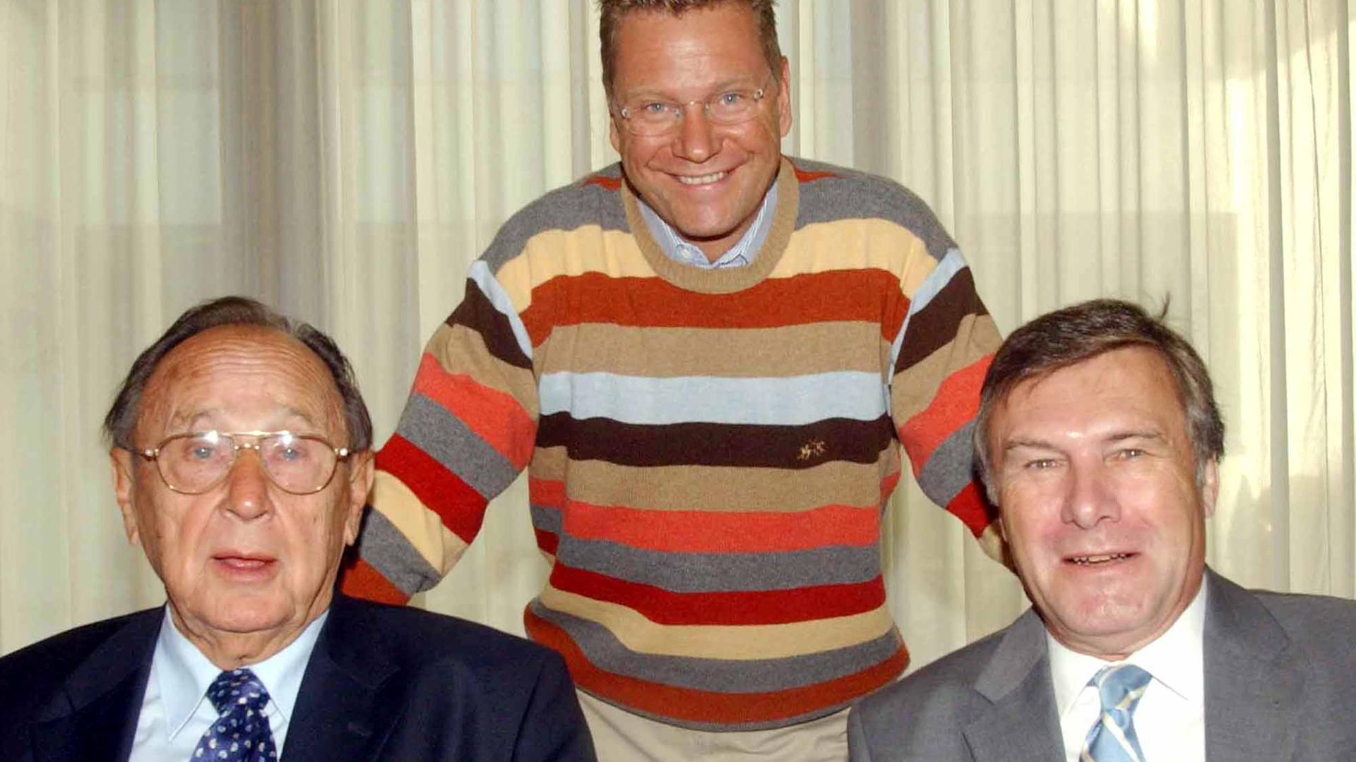 Hans-Dietrich Genscher, Guido Westerwelle und Wolfgang Gerhardt