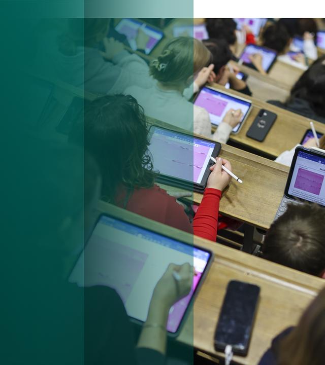 Studenten in Hörsaal