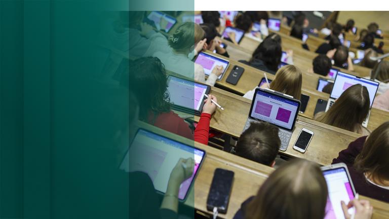 Studenten in Hörsaal