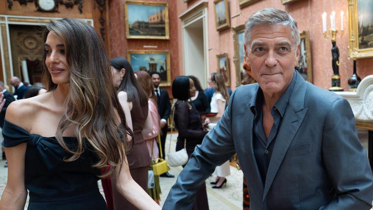 George und Amal Clooney bei König Charles