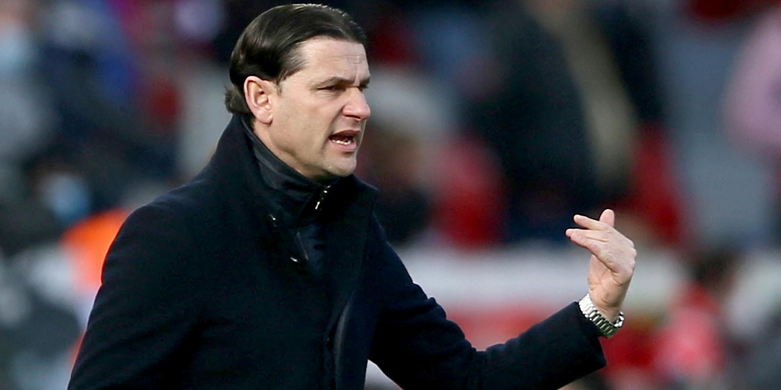 Leverkusen Trainer Gerardo Seoane beim Spiel Bayer Leverkusen vs. Arminia Bielefeld am 26.02.2022.