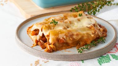 Geräucherte Hackfleischröllchen mit Blaubeer Hickory BBQ Soße