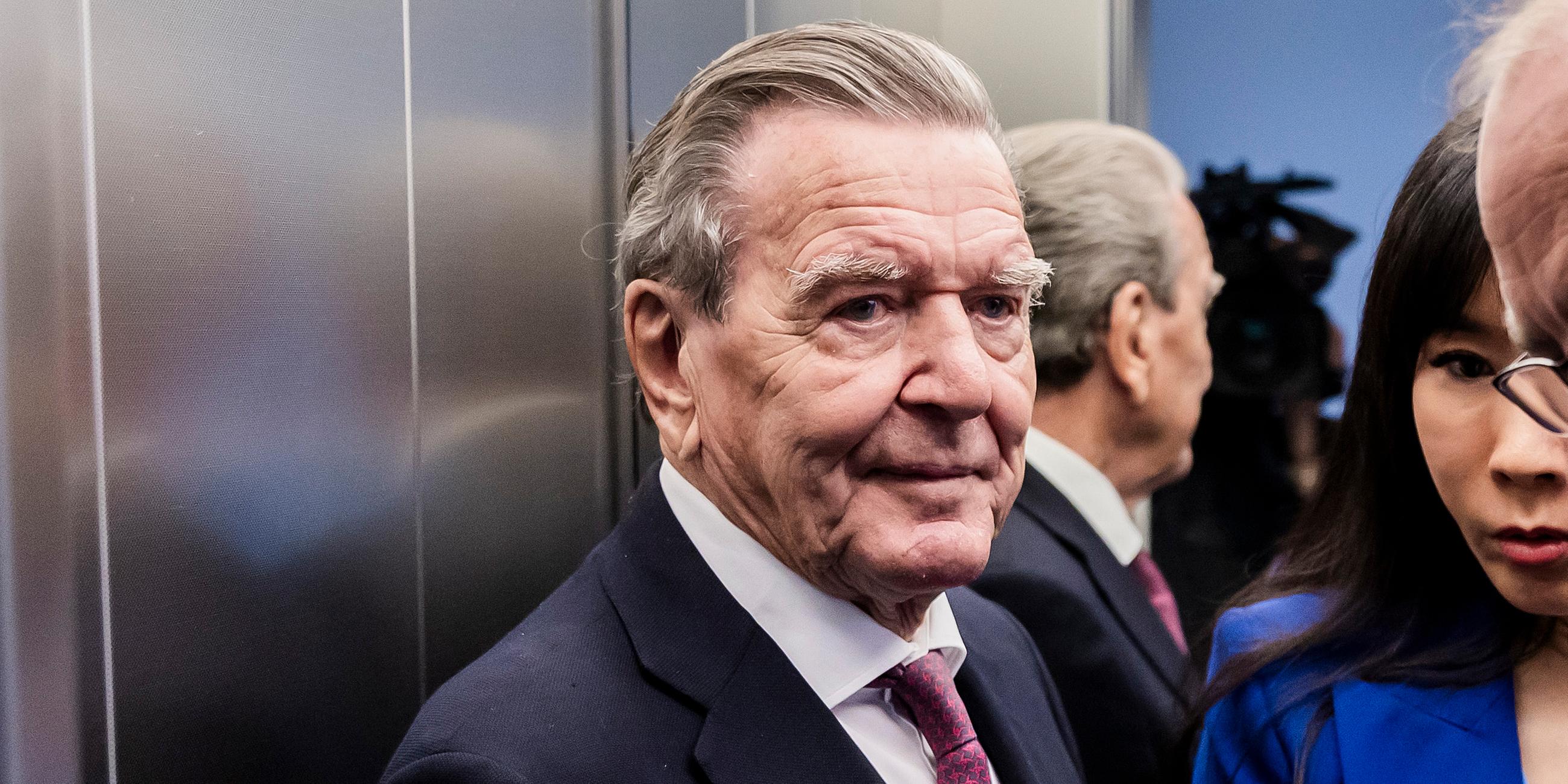Altkanzler Gerhard Schröder am 06.06.2024 in Berlin.