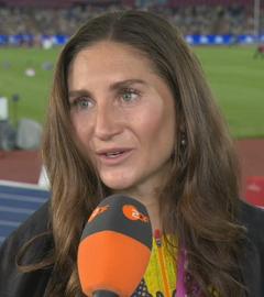 Gesa Krause im ZDF Interview nach dem Gold über 3000 Meter Hindernis