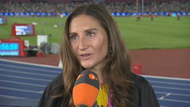 Gesa Krause im ZDF Interview nach dem Gold über 3000 Meter Hindernis