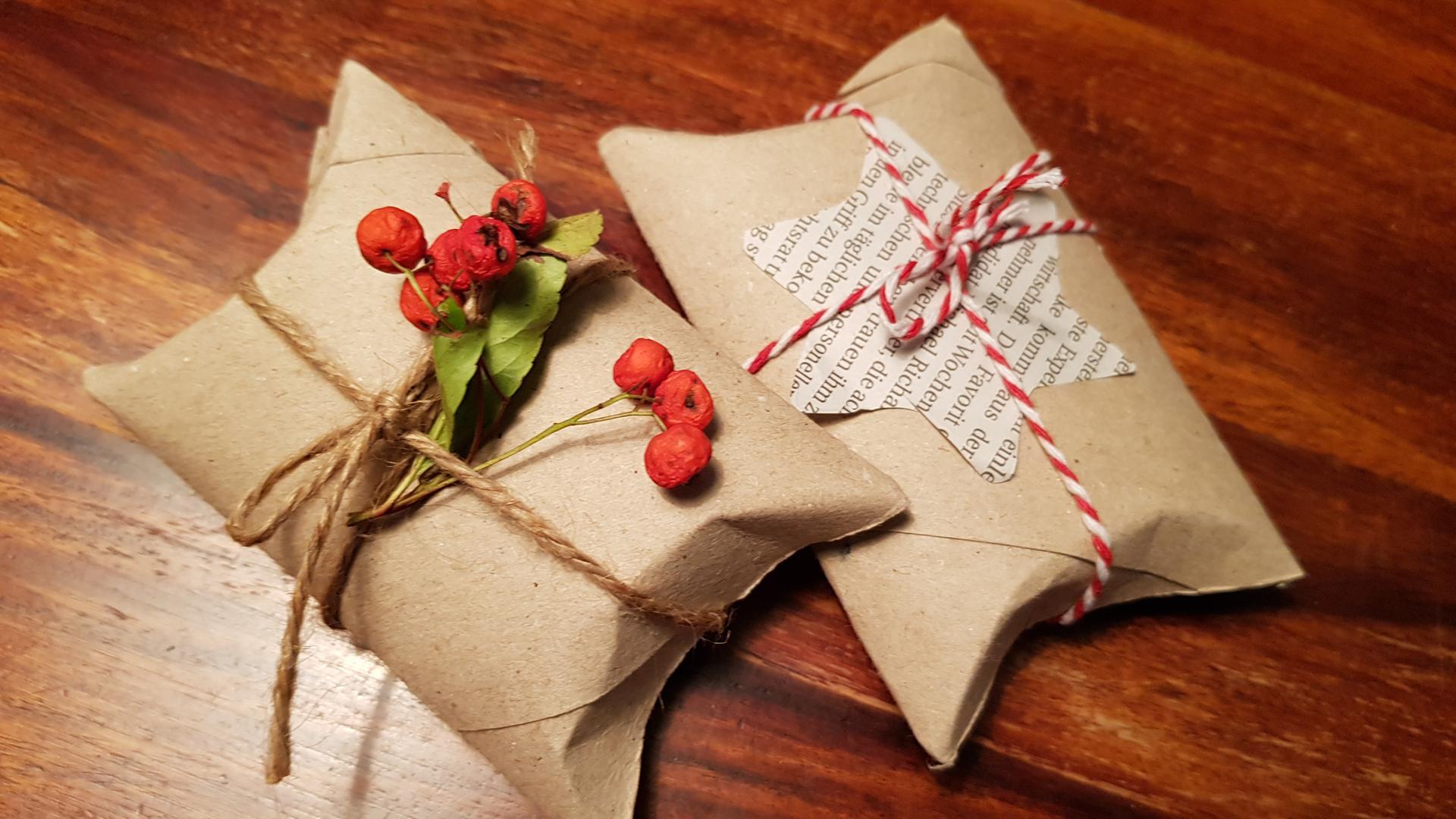 Geschenkebox aus Klorolle