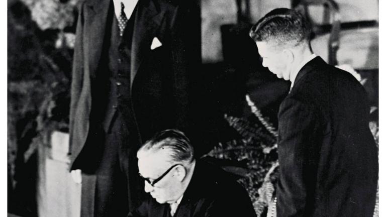Unterzeichnung des Nordatlantikpaktes in Washington 1949