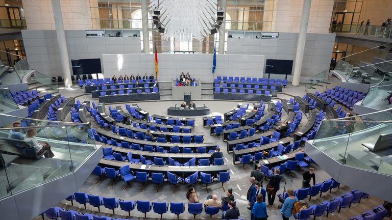 Plenarsaal des Bundestags.