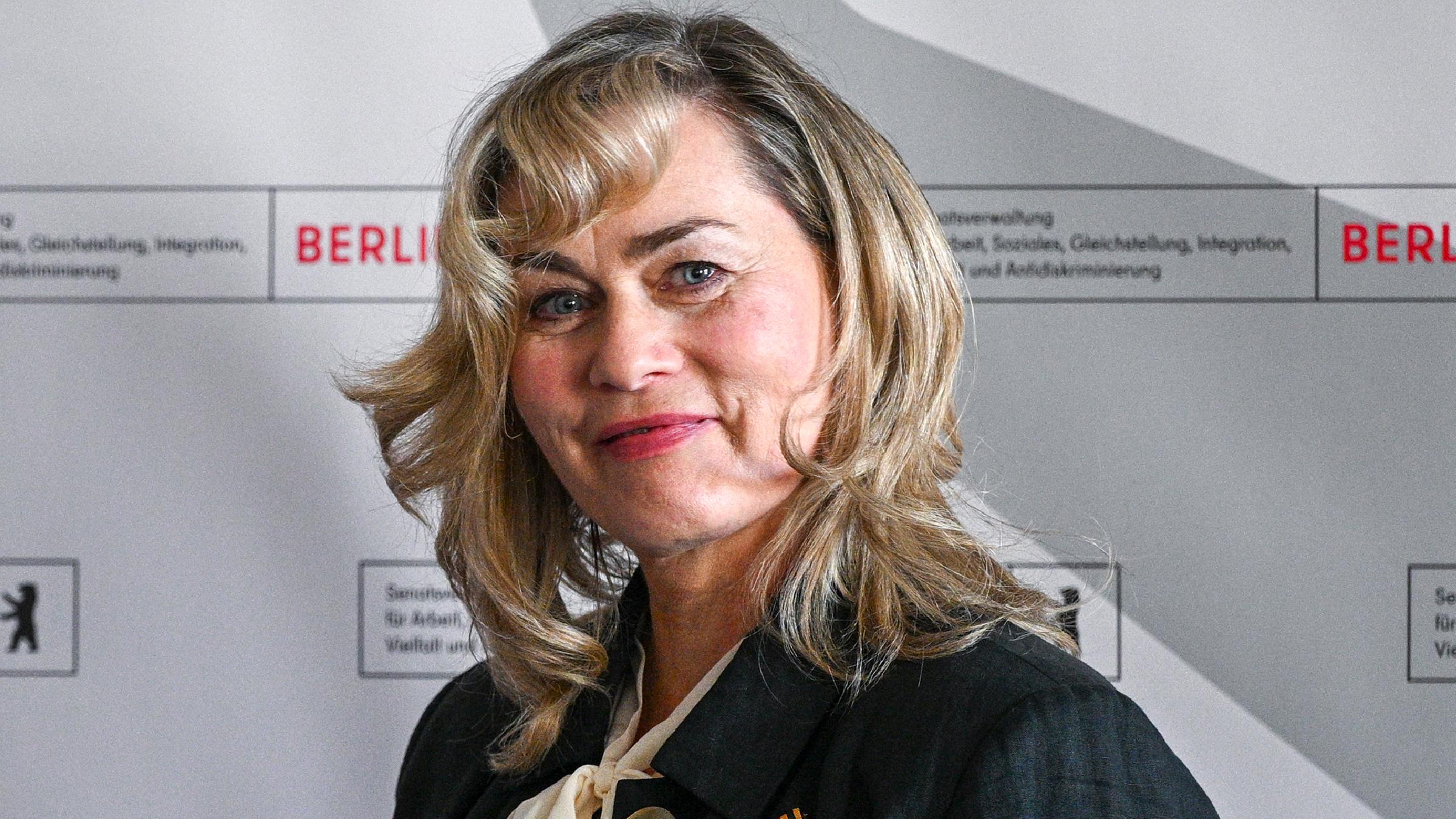 Die deutsche Schauspielerin Gesine Cukrowski