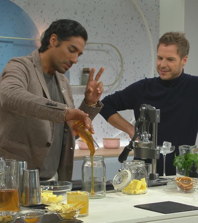 Nic Shanker und Florian Weiss im Volle Kanne Studio