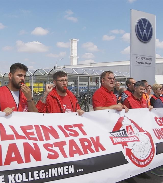 Proteste der Gewerkschaften