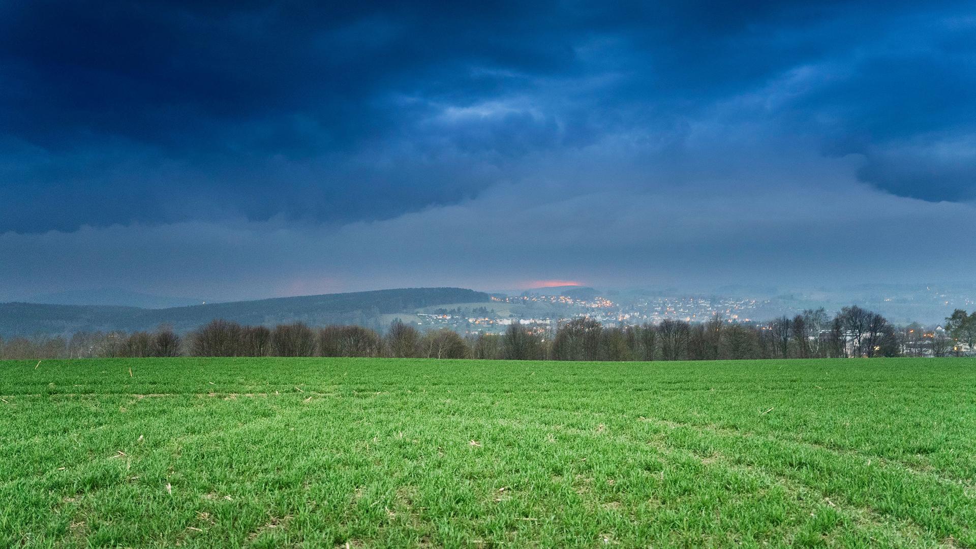 Gewitter über Sachsen