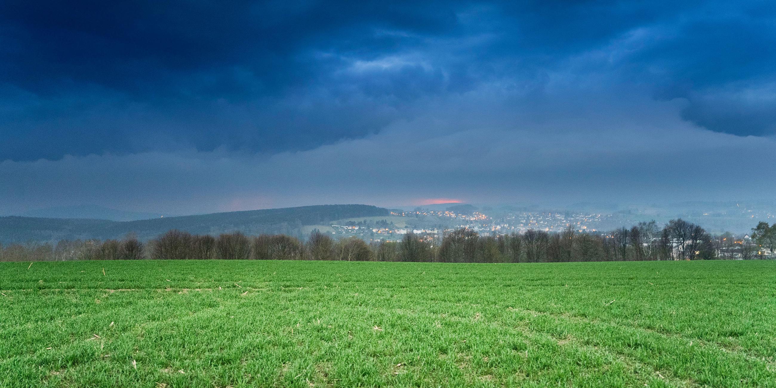 Gewitter über Sachsen