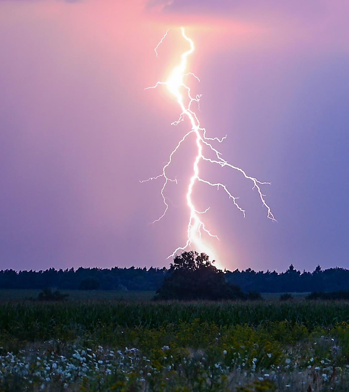 Gewitter über Brandenburg, audfgenommen am 21.07.2024