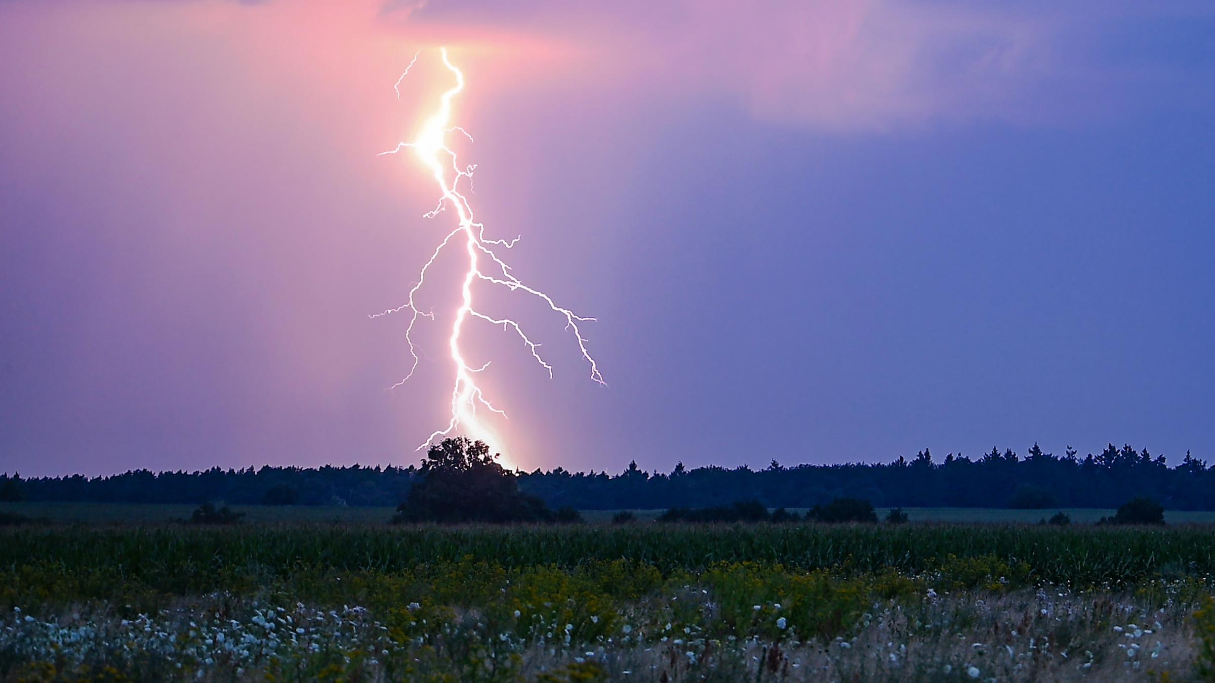 Gewitter über Brandenburg, audfgenommen am 21.07.2024