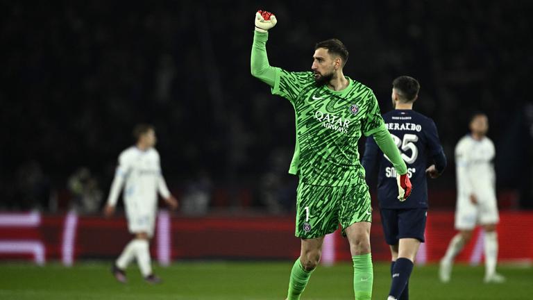 Gianluigi Donnarumma in Aktion.