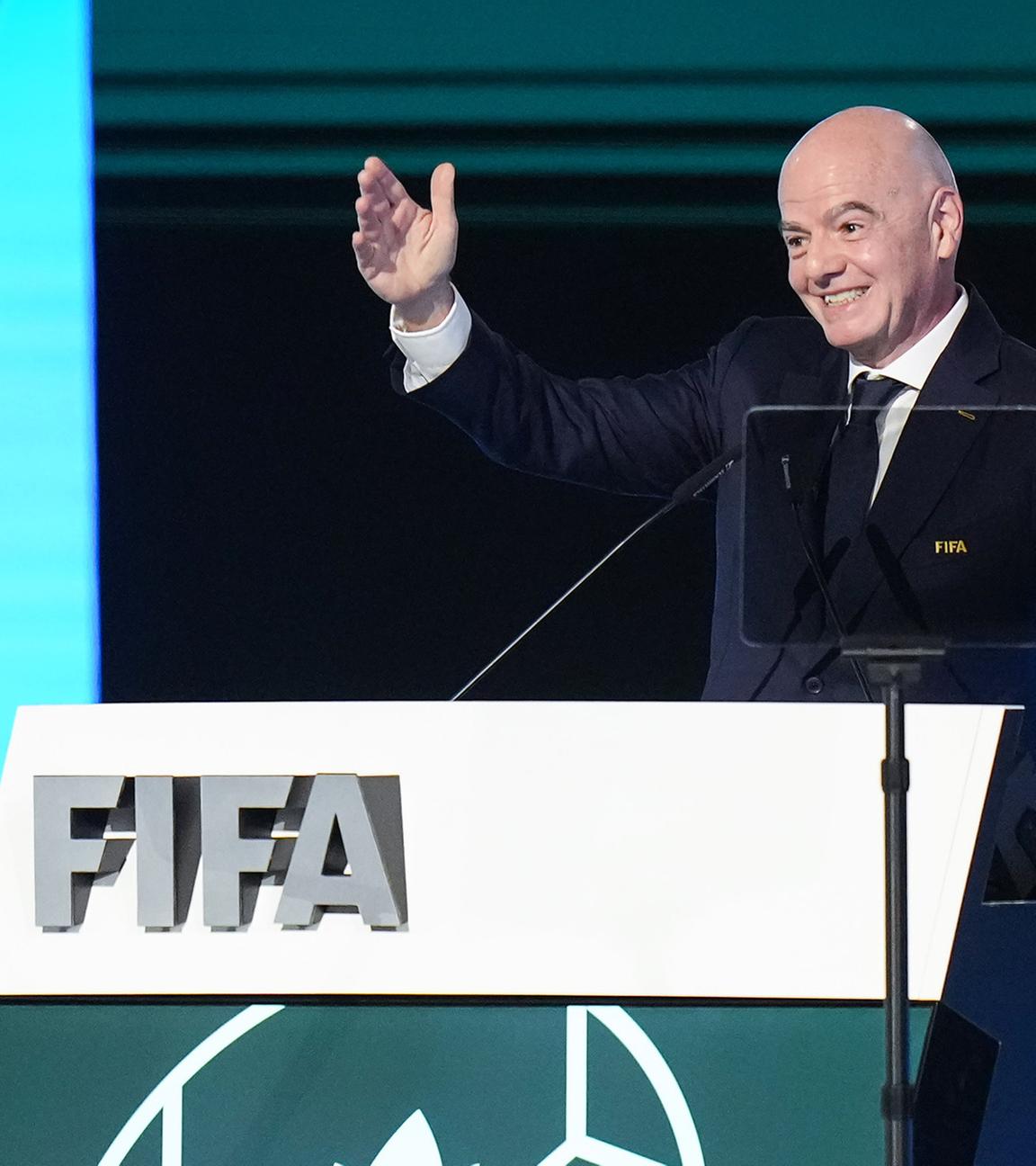 FIFA-Präsident Gianni Infantino spricht während des 76. FIFA-Kongresses am 30.04.2026.