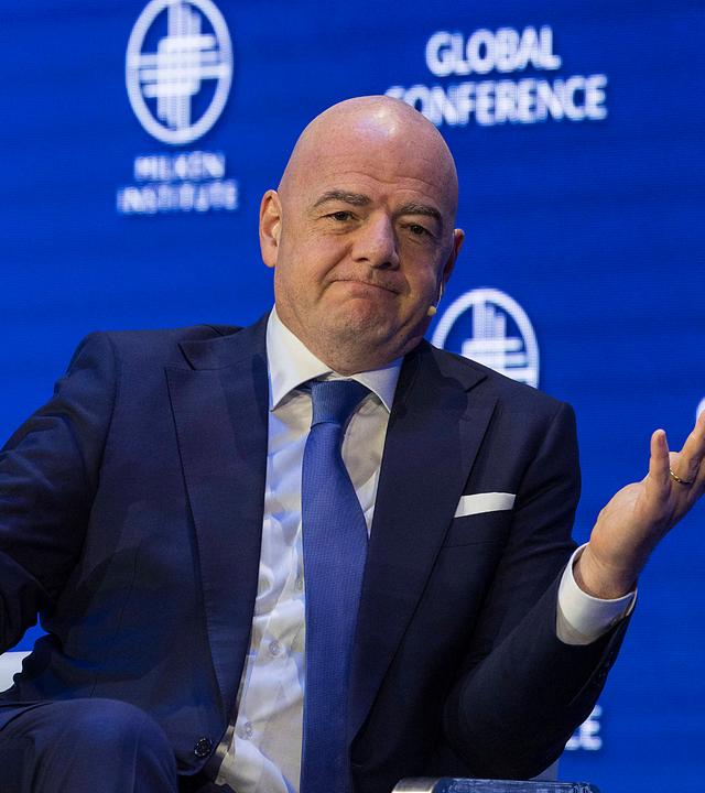 Gianni Infantino, Präsident der Fédération Internationale de Football Association (FIFA), während der Milken Institute Global Conference 2022 am 02.05.2022, in Beverly Hills, Kalifornien.