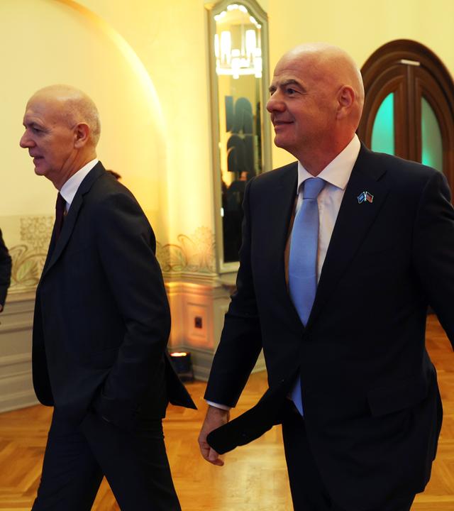 Gianni Infantino und Bernd Neuendorf