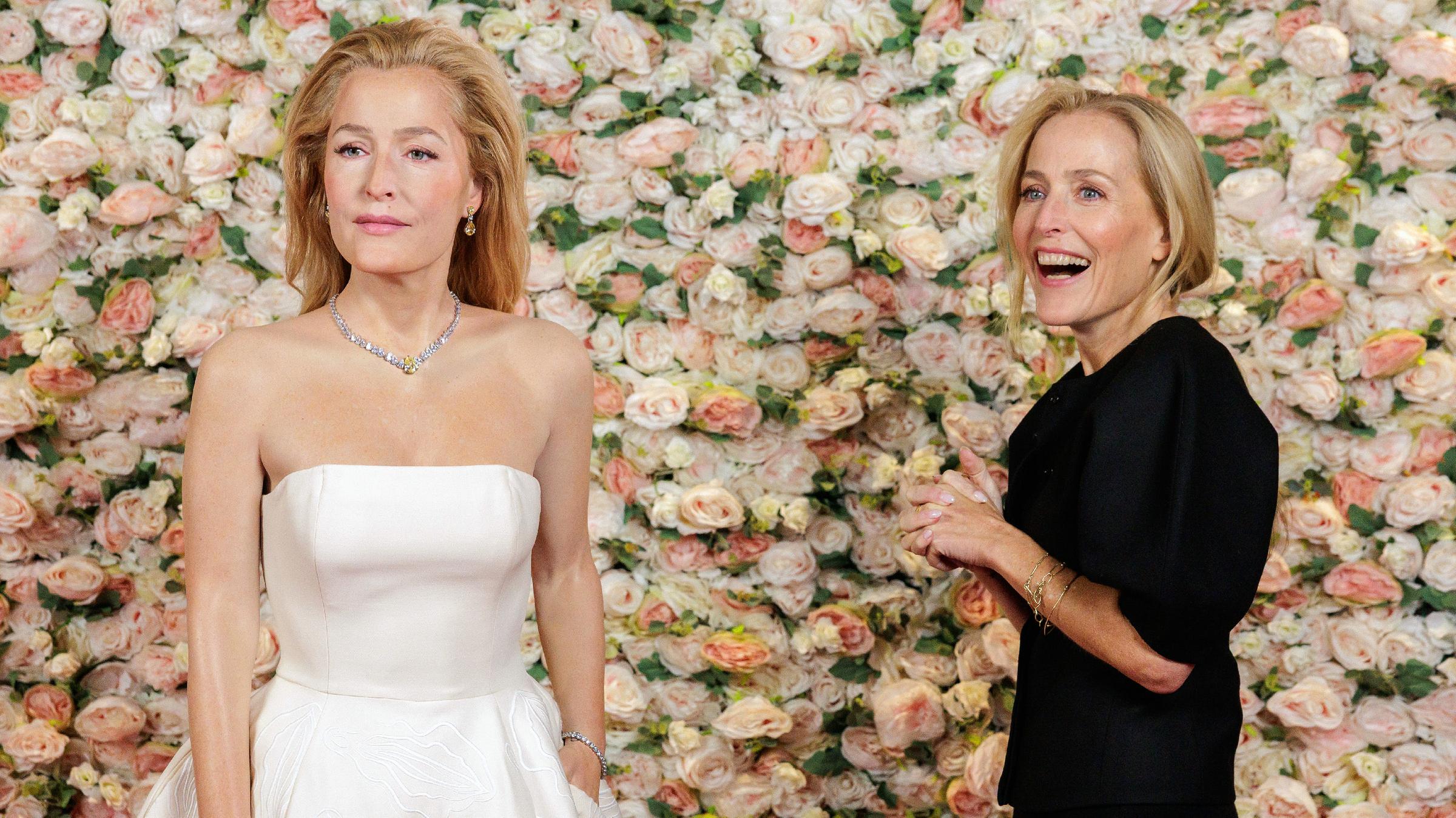 Äußerst angetan zeigte sich Gillian Anderson beim Anblick ihrer frisch enthüllten Wachsfigur bei Madame Tussauds. 