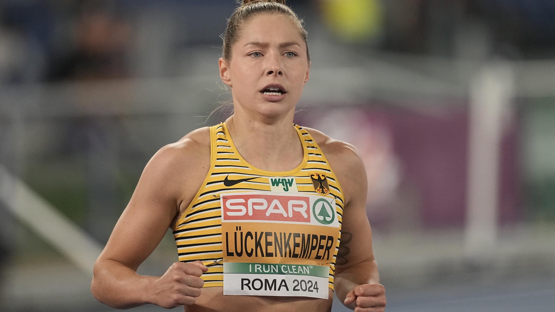Gina Lückenkemper bei der EM in Rom