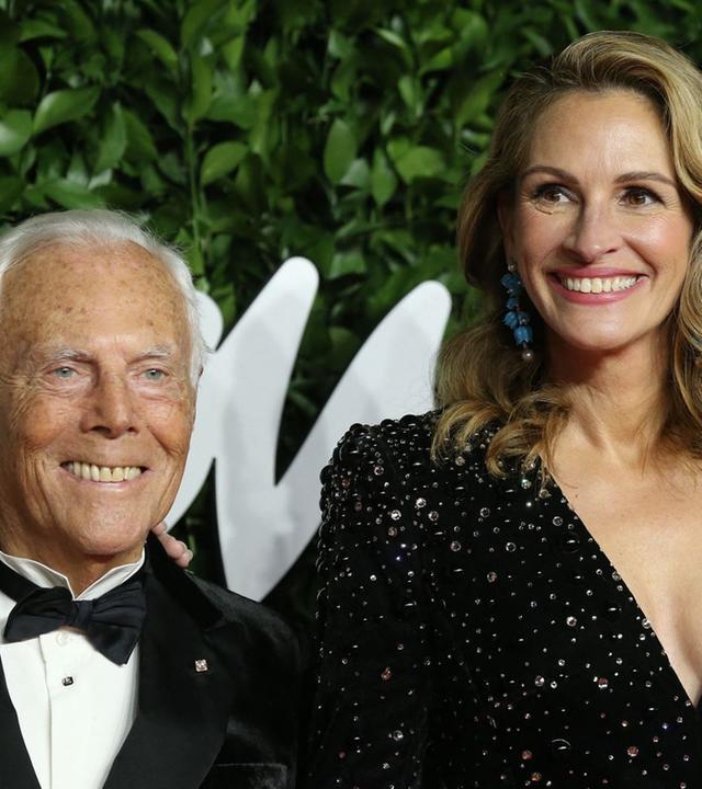 Auf Instagram teilen Prominente wie die Schauspielerin Julia Roberts ihre Trauer über den Tod des italienischen Modeschöpfers.