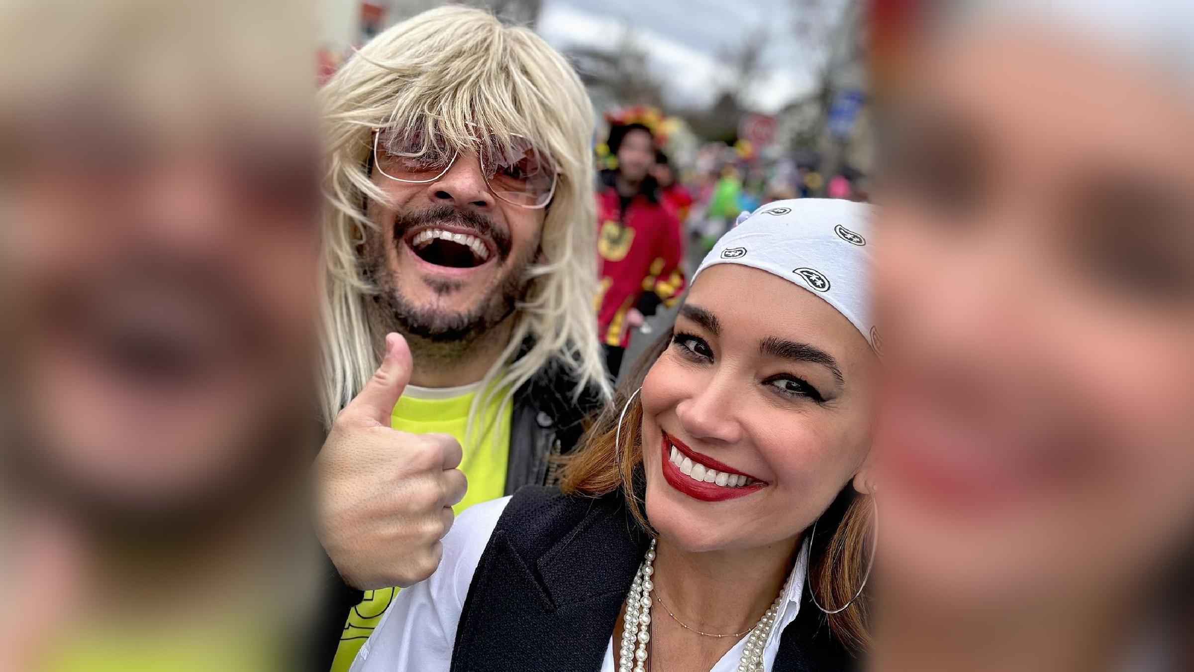 Giovanni Zarrella beim Karneval mit seiner Frau Jana Ina