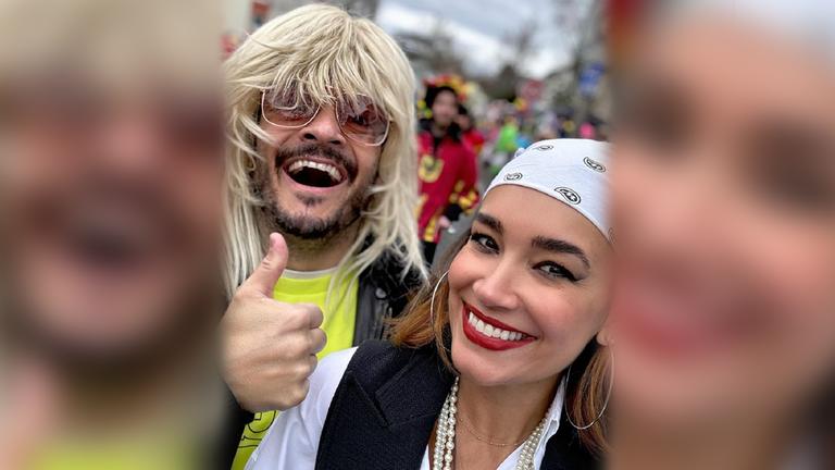 Giovanni Zarrella beim Karneval mit seiner Frau Jana Ina