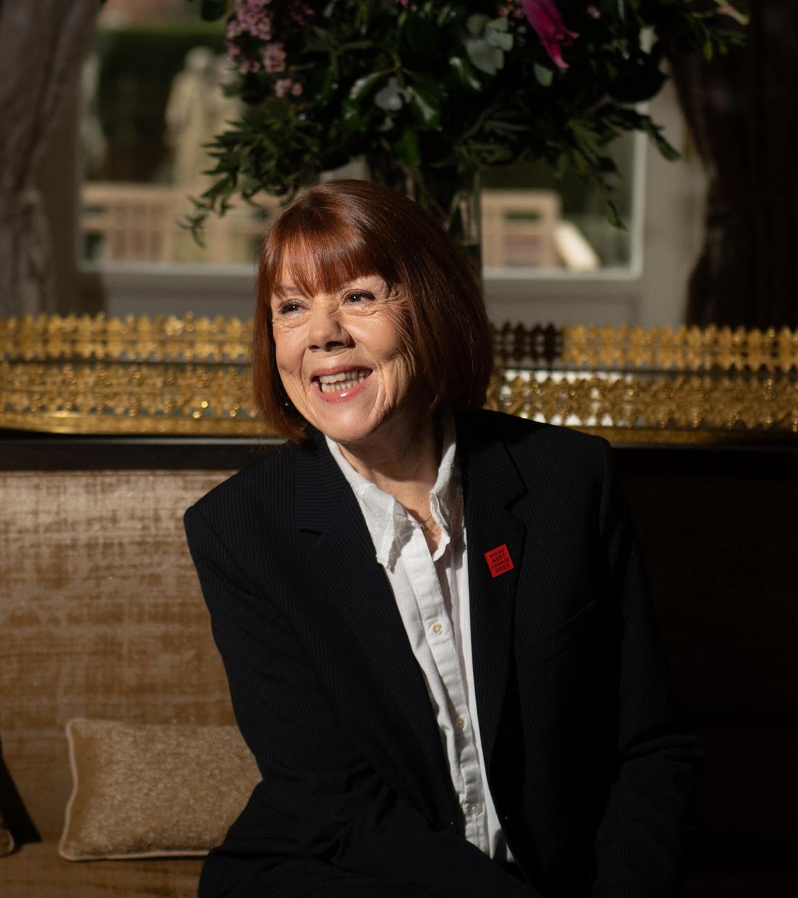 Gisèle Pelicot bei einem Fototermin in Madrid.